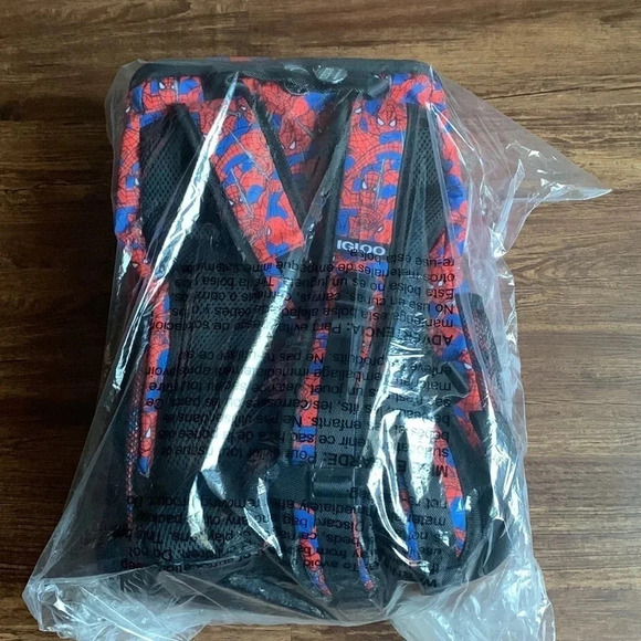 Marvel Spider Man Daypack Backpack 28 Can Igloo Insulated Cooler NWT - Picture 4 of 8